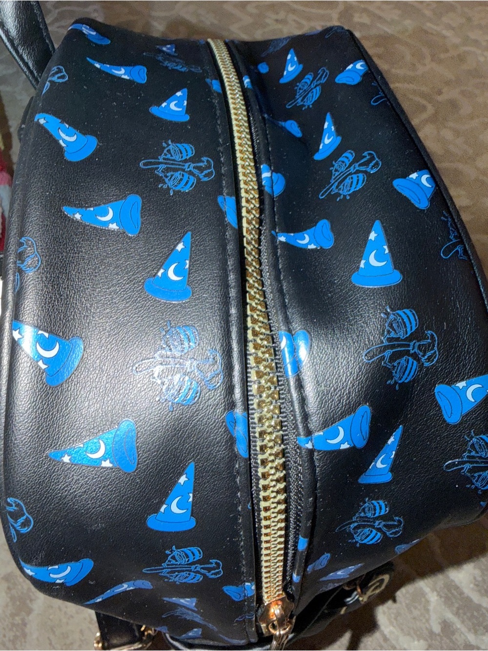 Disney Fantasia backpack and purse features an embroidered Sorcerer Mickey Mouse - Picture 9 of 12